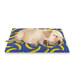 Blue And Yellow Banana Pattern Print Pet Cooling Mat Cover