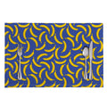 Blue And Yellow Banana Pattern Print Placemat