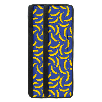 Blue And Yellow Banana Pattern Print Refrigerator Handle Covers