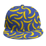 Blue And Yellow Banana Pattern Print Snapback Cap