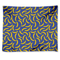 Blue And Yellow Banana Pattern Print Tapestry