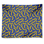 Blue And Yellow Banana Pattern Print Tapestry