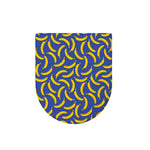 Blue And Yellow Banana Pattern Print Toilet Lid Cover