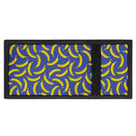 Blue And Yellow Banana Pattern Print Trifold Wallet