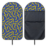 Blue And Yellow Banana Pattern Print Waterproof Car Seat Cover