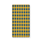 Blue And Yellow Buffalo Check Print Baby Crib Sheet