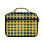 Blue And Yellow Buffalo Check Print Briefcase Bible Bag