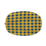 Blue And Yellow Buffalo Check Print Car Side Mirror Covers