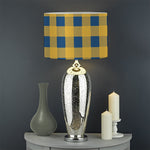 Blue And Yellow Buffalo Check Print Drum Lamp Shade
