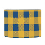 Blue And Yellow Buffalo Check Print Drum Lamp Shade