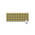 Blue And Yellow Buffalo Check Print Extended Mouse Pad