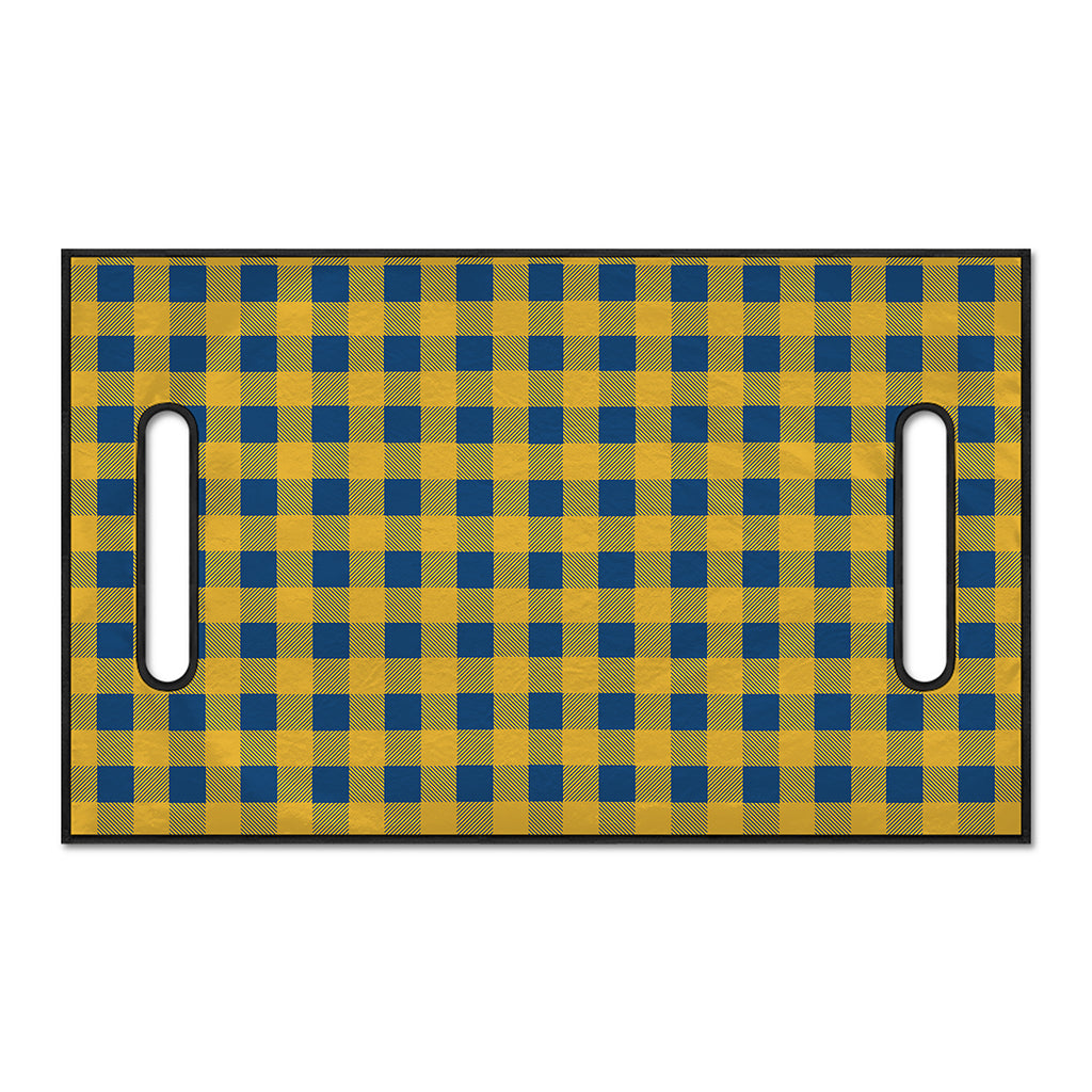 Blue And Yellow Buffalo Check Print Golf Cart Seat Cover