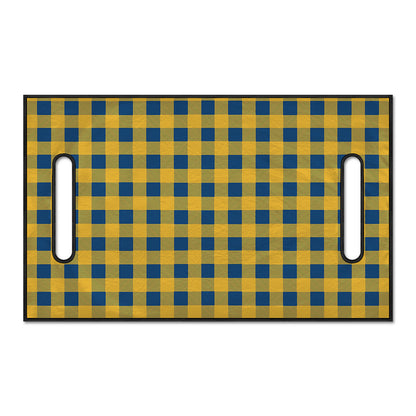 Blue And Yellow Buffalo Check Print Golf Cart Seat Cover
