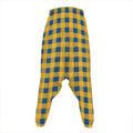Blue And Yellow Buffalo Check Print Hammer Pants