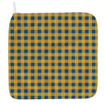 Blue And Yellow Buffalo Check Print Hand Towel