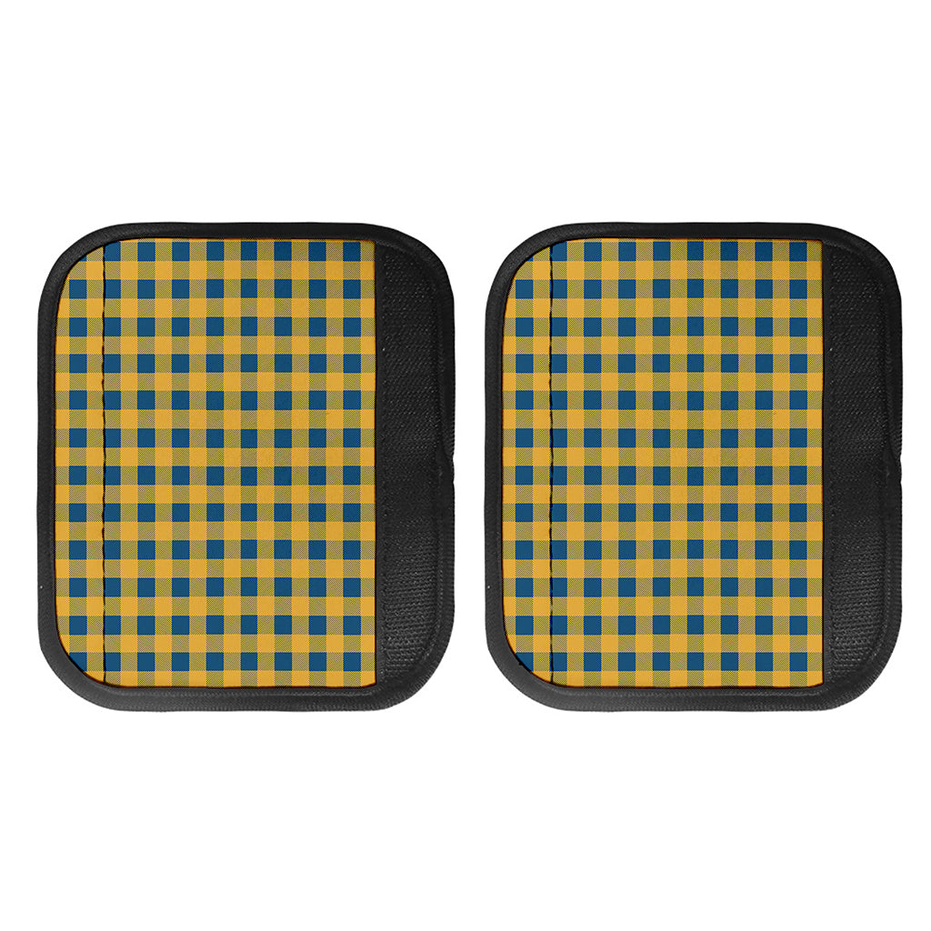 Blue And Yellow Buffalo Check Print Handle Covers