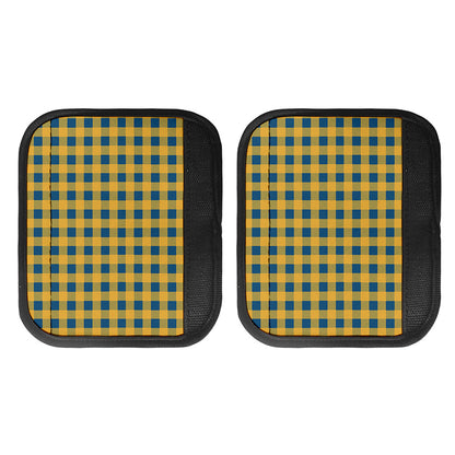 Blue And Yellow Buffalo Check Print Handle Covers