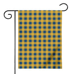 Blue And Yellow Buffalo Check Print House Flag