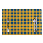Blue And Yellow Buffalo Check Print Placemat