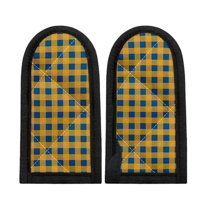 Blue And Yellow Buffalo Check Print Skillet Handle Cover