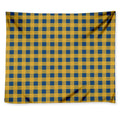 Blue And Yellow Buffalo Check Print Tapestry