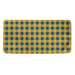Blue And Yellow Buffalo Check Print Towel