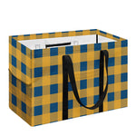 Blue And Yellow Buffalo Check Print Utility Tote Bag