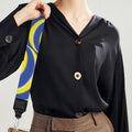 Blue And Yellow Illusory Motion Print Bag Strap