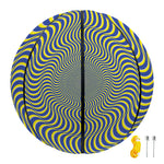 Blue And Yellow Illusory Motion Print Basketball
