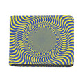 Blue And Yellow Illusory Motion Print Bifold Wallet