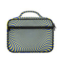 Blue And Yellow Illusory Motion Print Briefcase Bible Bag