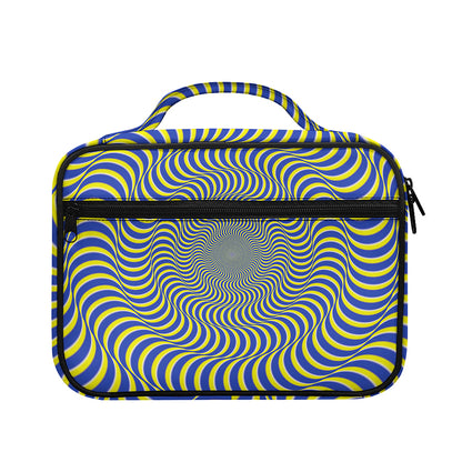 Blue And Yellow Illusory Motion Print Briefcase Bible Bag