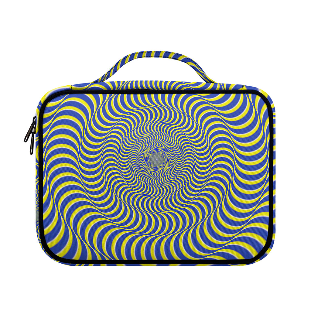 Blue And Yellow Illusory Motion Print Briefcase Bible Bag