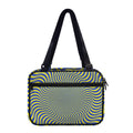 Blue And Yellow Illusory Motion Print Double Strap Bible Bag