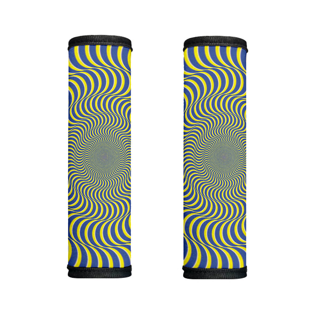 Blue And Yellow Illusory Motion Print Handle Covers