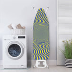 Blue And Yellow Illusory Motion Print Ironing Board Cover