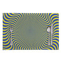 Blue And Yellow Illusory Motion Print Placemat