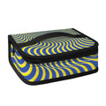 Blue And Yellow Illusory Motion Print Small Lunch Bag