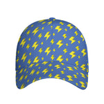Blue And Yellow Lightning Pattern Print Baseball Cap