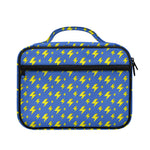 Blue And Yellow Lightning Pattern Print Briefcase Bible Bag