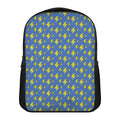 Blue And Yellow Lightning Pattern Print Casual Backpack