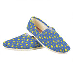 Blue And Yellow Lightning Pattern Print Casual Shoes