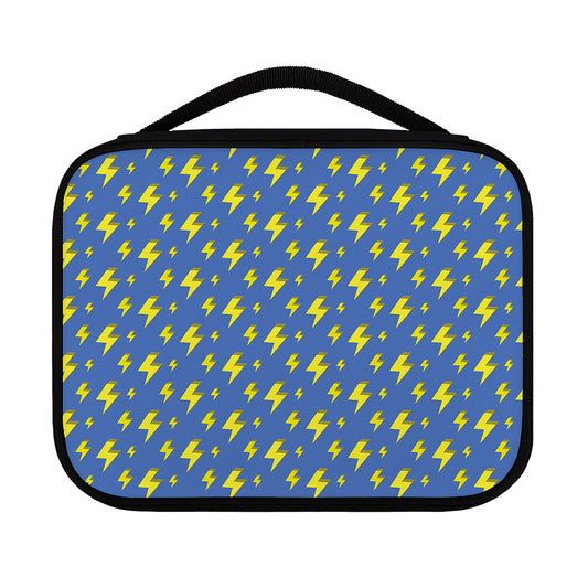Blue And Yellow Lightning Pattern Print Classic Bible Case