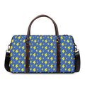 Blue And Yellow Lightning Pattern Print Duffel Bag