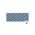 Blue And Yellow Lightning Pattern Print Extended Mouse Pad