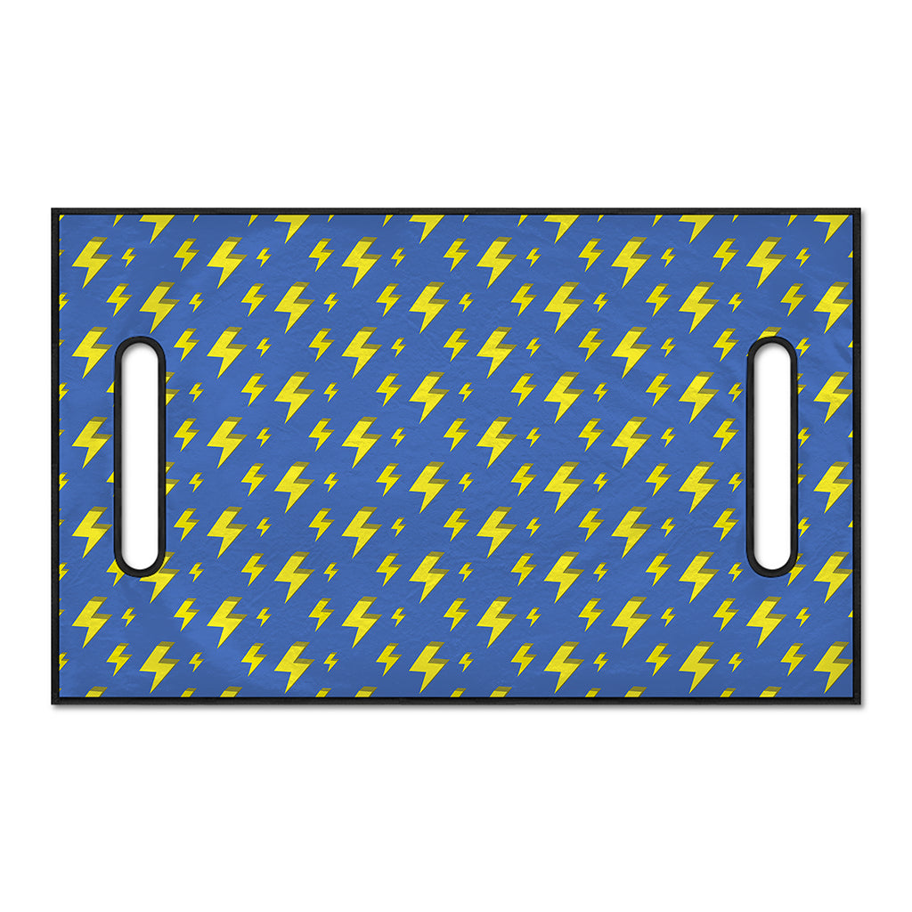Blue And Yellow Lightning Pattern Print Golf Cart Seat Cover