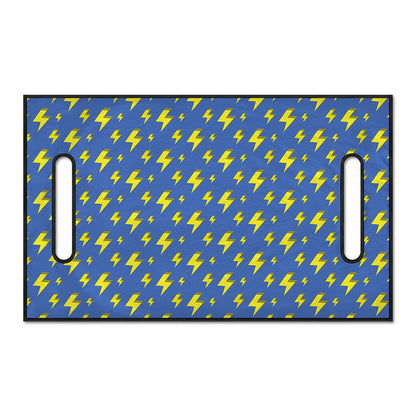 Blue And Yellow Lightning Pattern Print Golf Cart Seat Cover