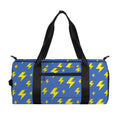 Blue And Yellow Lightning Pattern Print Gym Bag