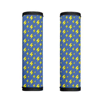 Blue And Yellow Lightning Pattern Print Handle Covers