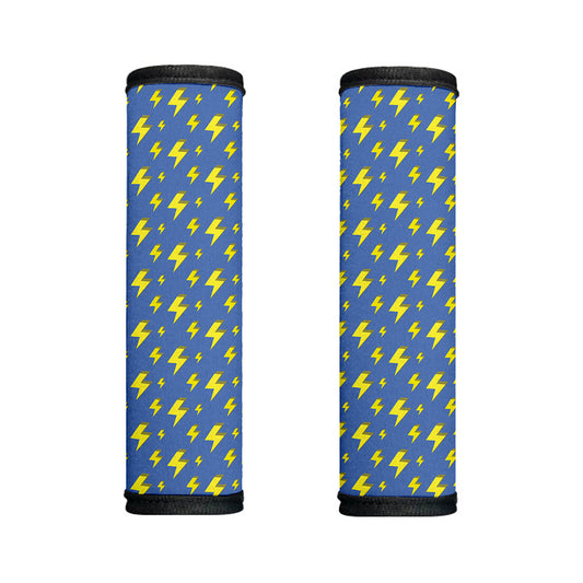 Blue And Yellow Lightning Pattern Print Handle Covers